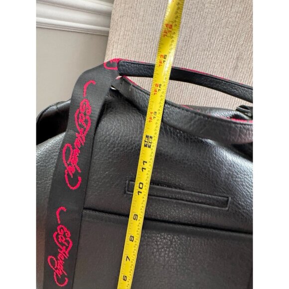 NWT ED HARDY LOVE KILLS SLOWLY WEEKENDER OVERNIGHT/TRAVEL TOTE SKULL FLOWERS - Picture 12 of 13